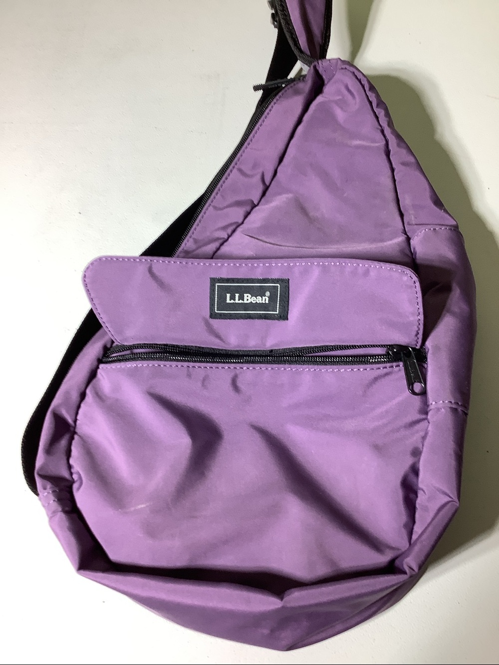 L.L. Bean purple Ameribag sling crossbody